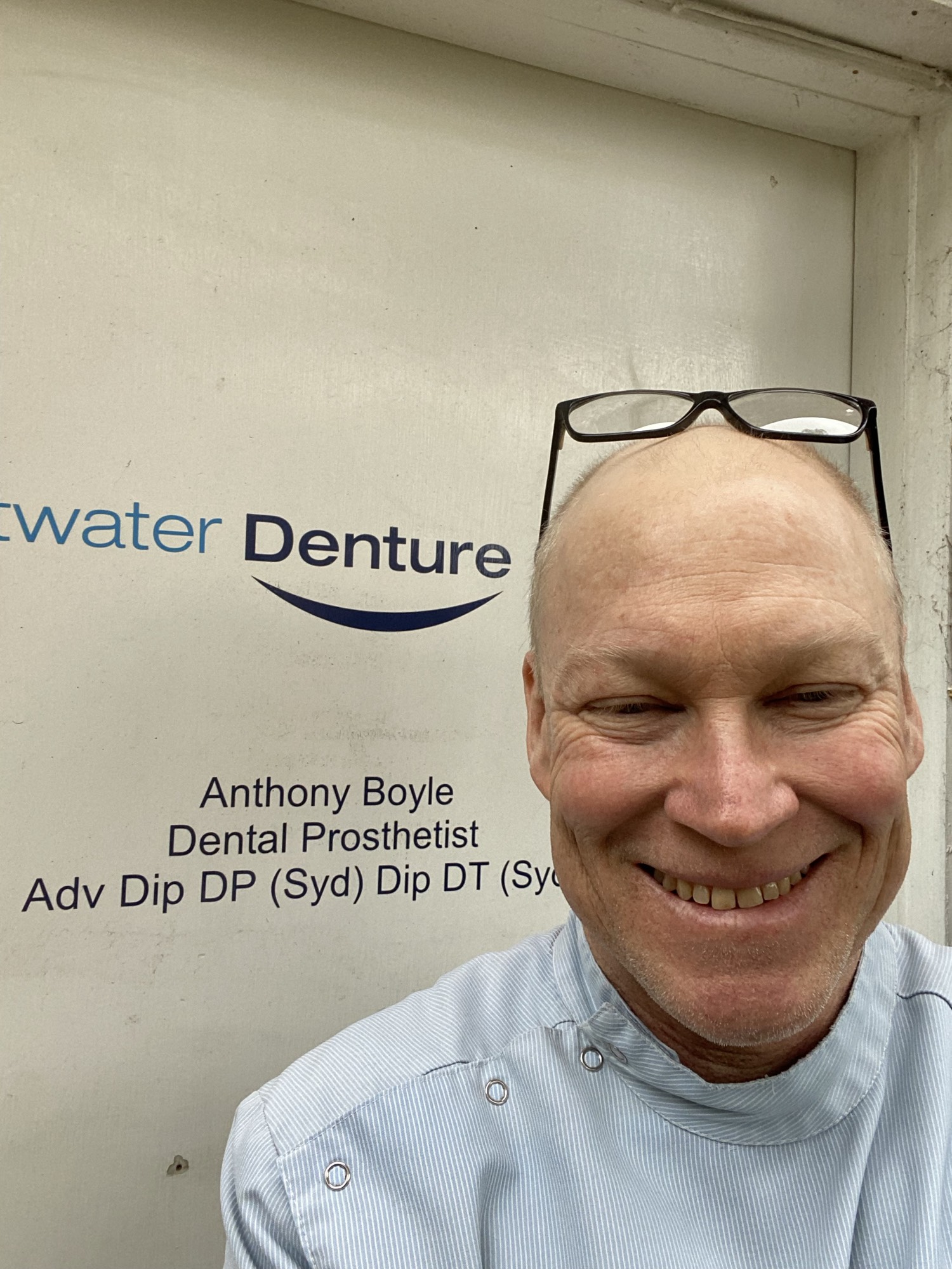 Anthony Boyle, dental prosthetist at Pittwater Denture Clinic.